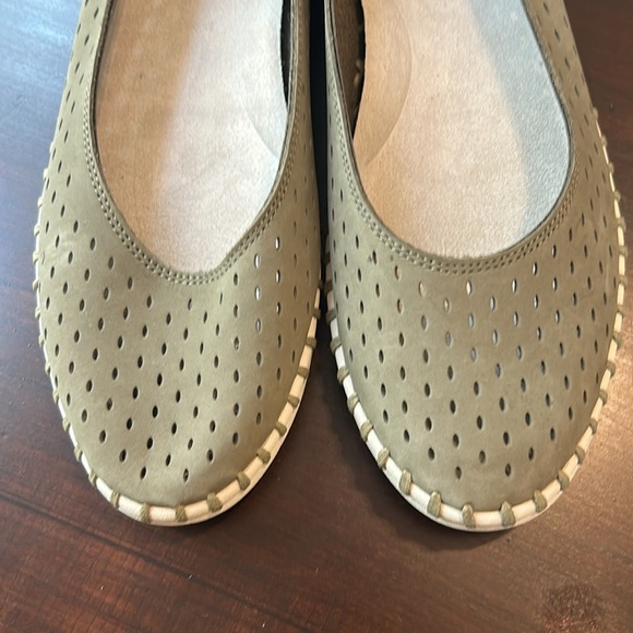 Easy Spirit Darla Leather Ballet Flat Olive Green Women’s Size 10 - Picture 4 of 15